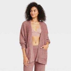 BNWT Stars Above Fuzzy Loungewear Cardigan and Pant Set